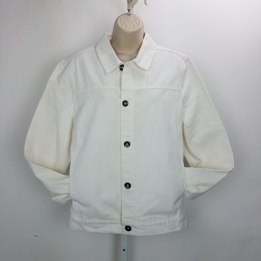 Native Youth Denim Jacket Sz M Off White G9
